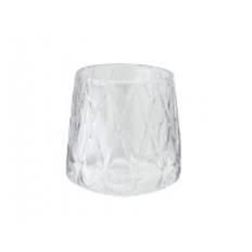 Bolsius Glaslys Diamond Relight Transparent uden Refill,2 pk x 6 stk/krt