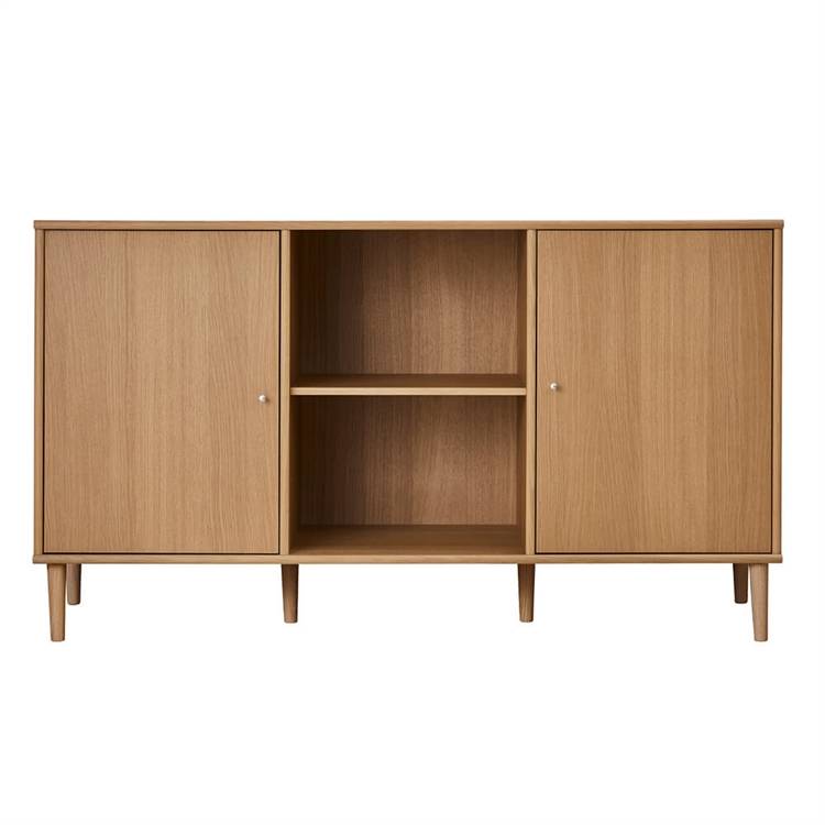 Mistral Modul 112 m. Koniske Træben og Låger Skænk Oak Oil Lacquer 17