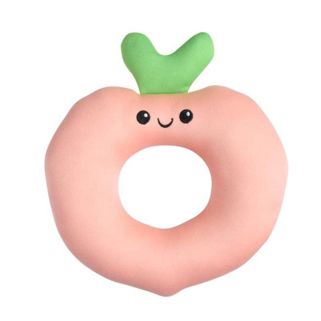 Little&Bigger Hot Summer Flytande Hundleksak Ring Persika 19 cm