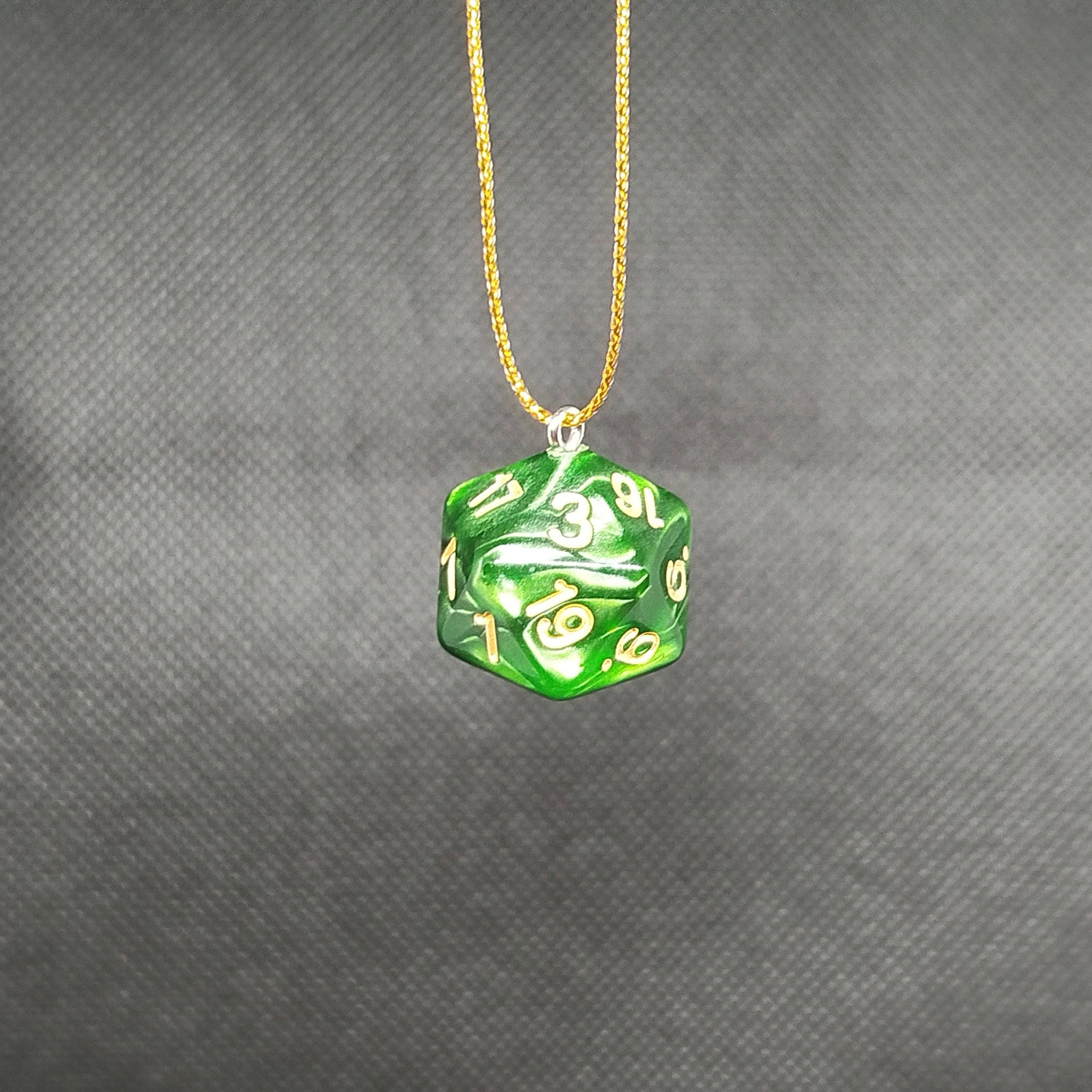 D20 Christmas Ornaments - Green