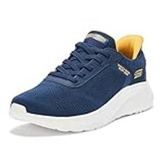 Skechers Hands Free Slip-ins Squad Chaos-Solid Step sneakers för män, Marinblå, 44 EU