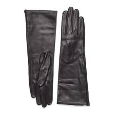 Malina Nora Long Leather Gloves Brun