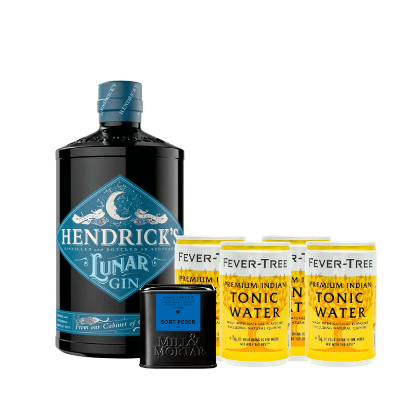 Hendrick’s Lunar Gin 43,4% 70 cl. Pakke.