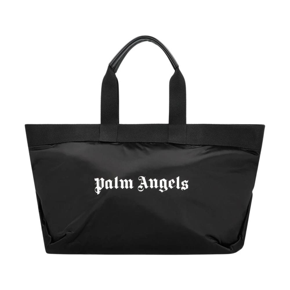 Palm Angels Logo Tote Bag - Tasker - Herre - Sort - ONE SIZE - Bomuld