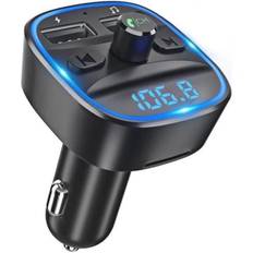 LENCENT BIL FM-SENDER Bluetooth Bil FM-Sender Bluetooth Bil MP3-afspiller Trådløs Radio Adapter Sæt