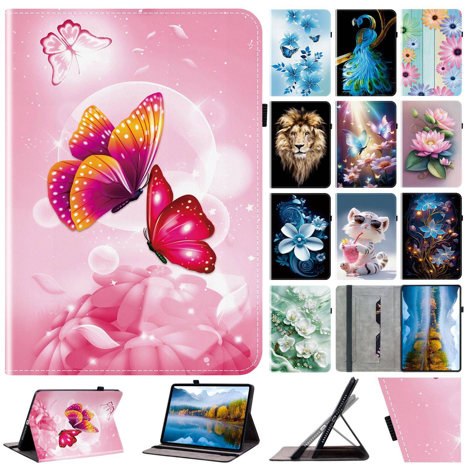 För Honor Pad X7 8,7  X8a X8B X9A X8 Pro ELN-W09 11,5  Läderfodral Huawei Matepad Mini 8,8 M5 Lite T10s SE 10,4 Surfplattafodral