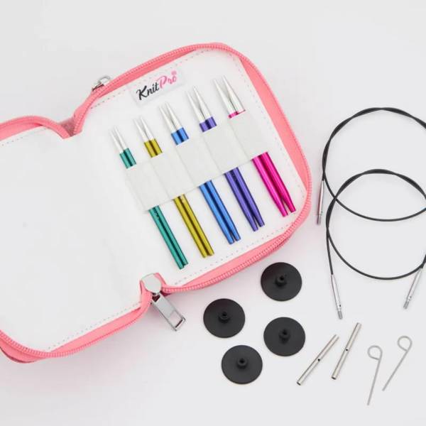 KnitPro Zing Special Utbytbara Rundstickor Set, Startset, 10 cm