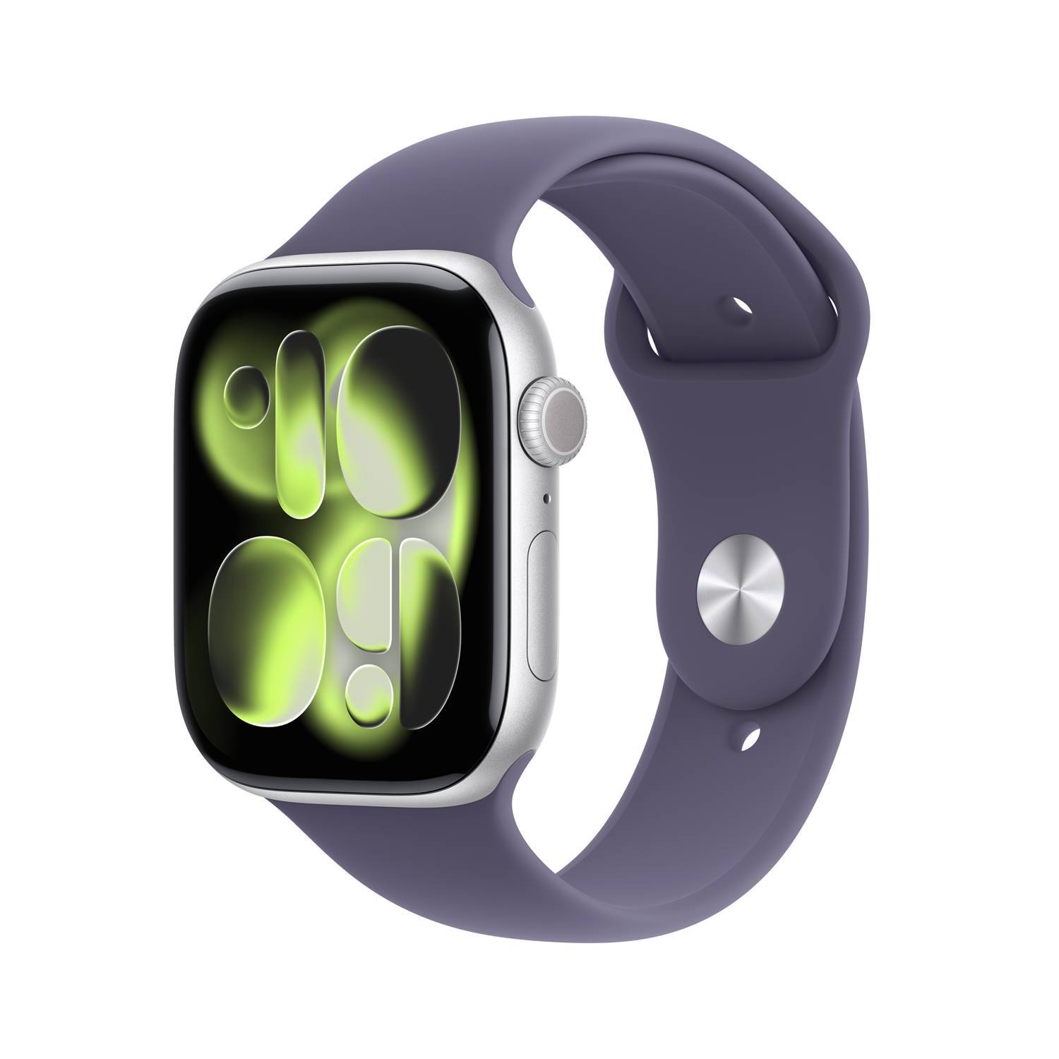 Apple Watch S11 GPS+Cell 46mm Silver Aluminium Purple Fog Sport Band M/L