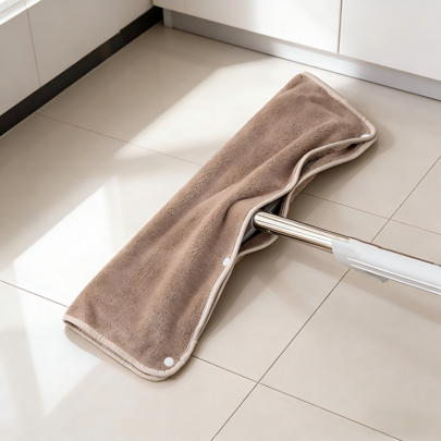 1/2/3 set ersättningsdukar för golvmopp med skrapa, superabsorberande korallfleece, luddfria rengöringstrasor för golvmoppning och hushållsarbete, lät