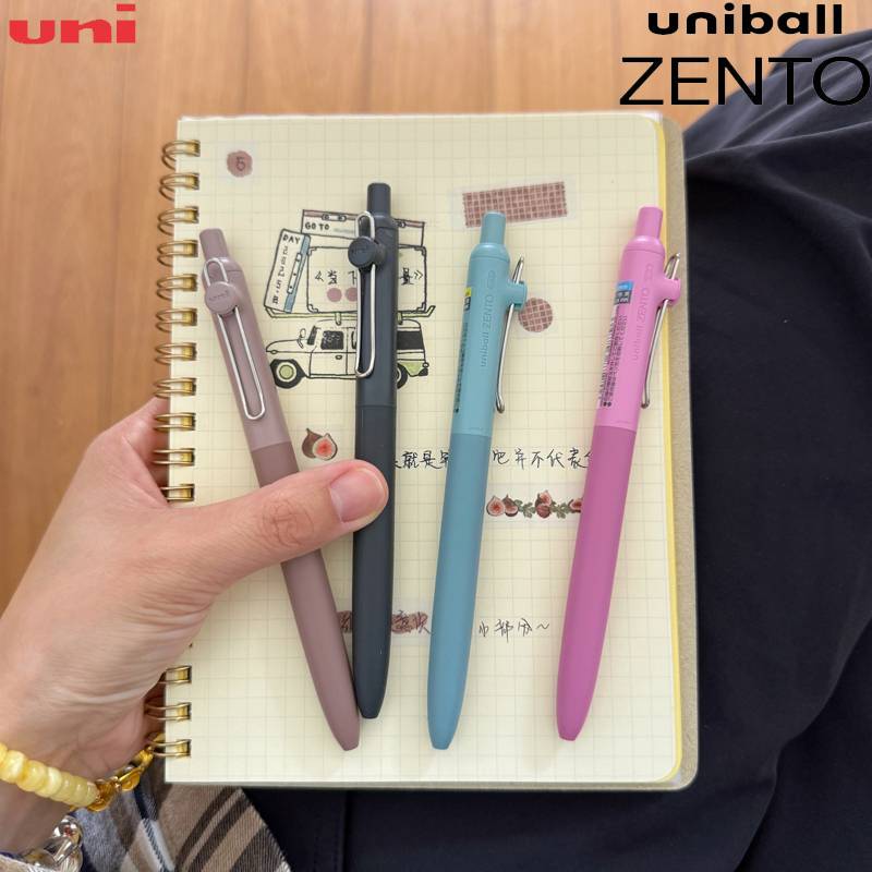 Japan Uniball ZENTO Series Gel Pens,Various colors 0.5/0.38mm Fine Point Ultra Black Smooth Writing for Journaling& Note Taking