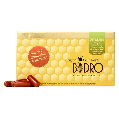 Bidro Gelé Royal Vitamin og Mineraler - 60 kapsler Bedst før 9/25