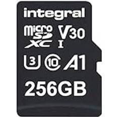 256 GB Micro SD-minneskort för Nextbase Dash Cams 122, 222, 322GW, 422GW, 522GW, 622GW klass 10 UHS-1 U3 + Digi rengöringsduk