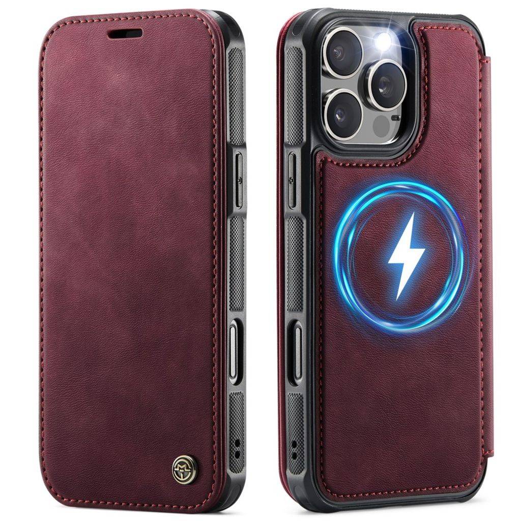 CASEME 053 iPhone 12 Pro Max Flip Cover MagSafe RFID-blokerende - Rød