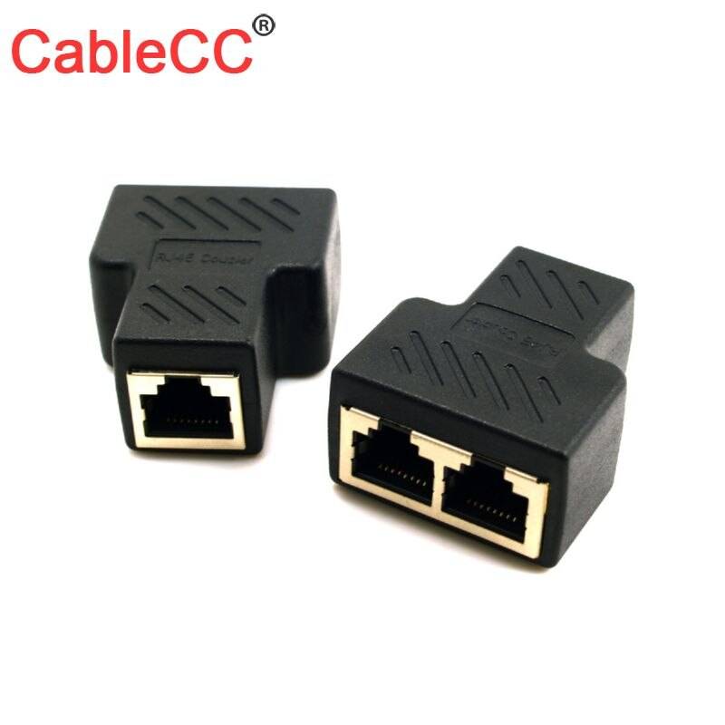 Cy-kabel stp utp cat 6 rj45 8 p 8c- kontakt till dual rj45- splitter nätverks ethernet-patchkabeladapter