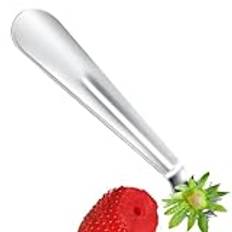 Tomato Corer Remover, Strawberry Stam Remover Tool, Jordgubbsborttagningsverktyg i rostfritt stål, Bärbart verktyg för att ta bort stam från tomater, ergonomiskt handtag för matlagningsverktyg för ana