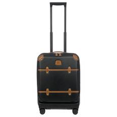 Bellagio - 4-Rollen-Kabinentrolley mit Fronttasche 55 cm erw. recycelt black/tan