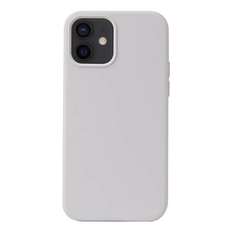 Liquid silikone cover Apple iPhone 12 - Hvid