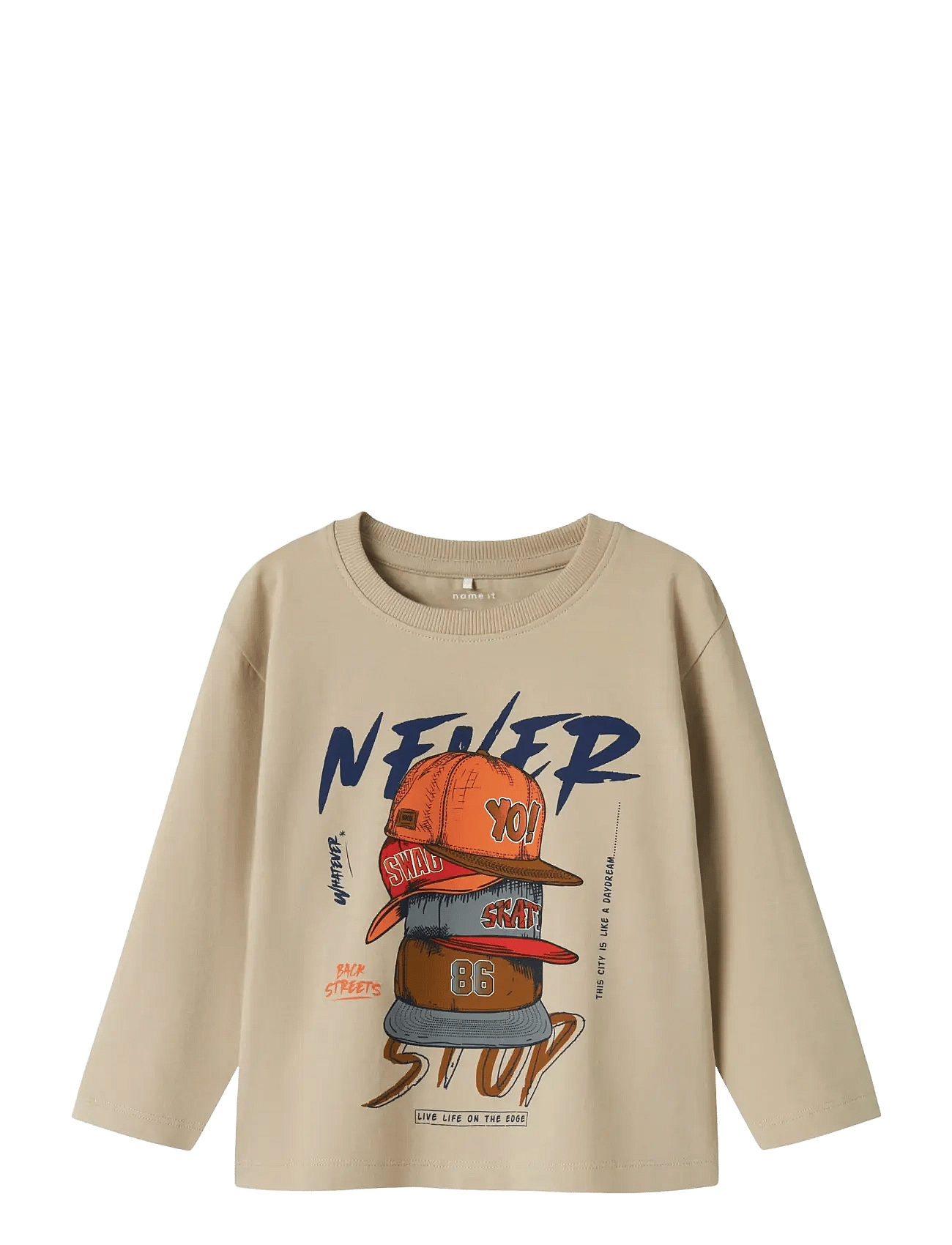 name it Nmmniko Ls Nreg Top Box - Beige - 104