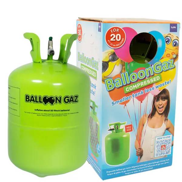Helium på Flaske Lille til 20 Balloner (20-25 cm)
