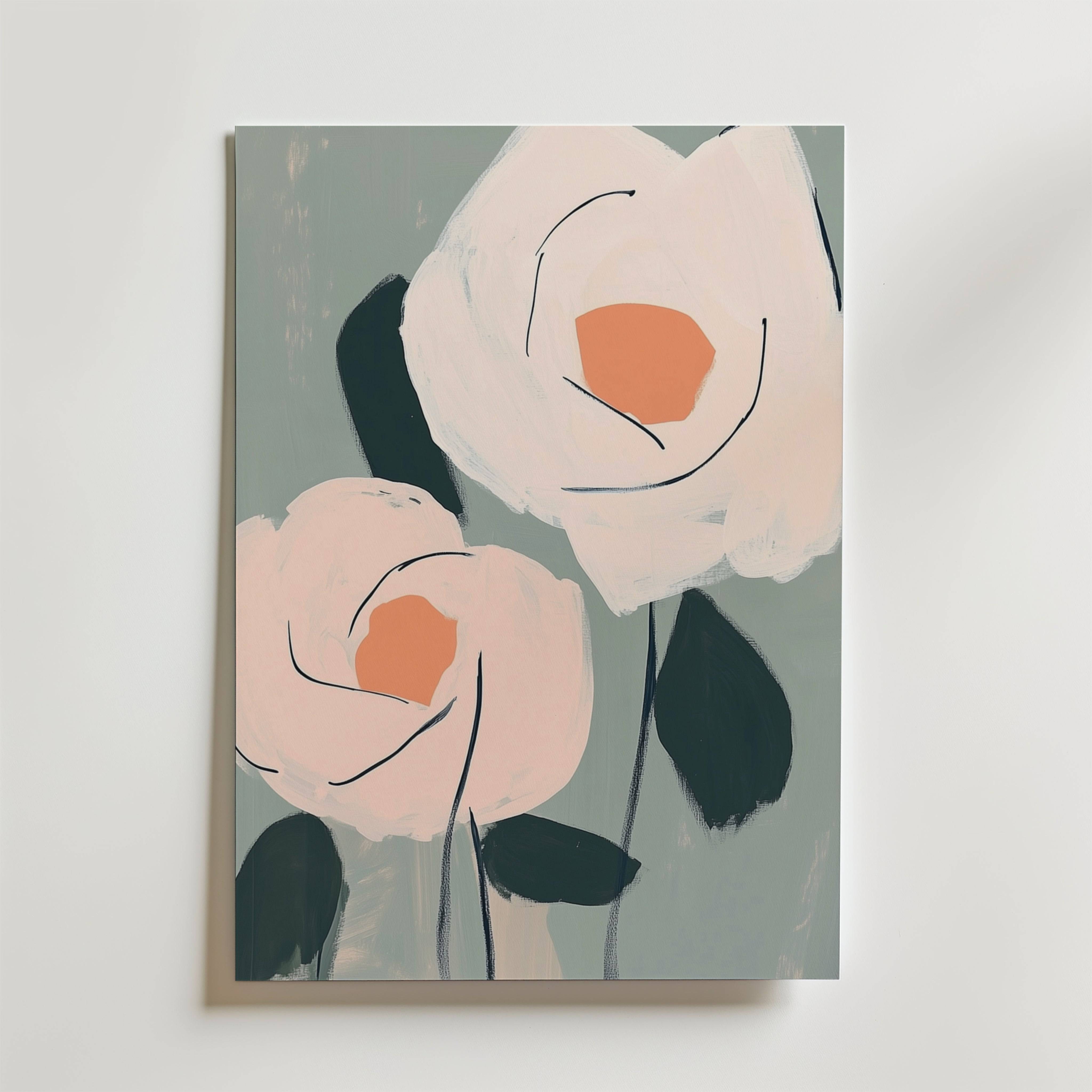 Red Tulip Delight Poster - Premium Canvas 70x100 cm