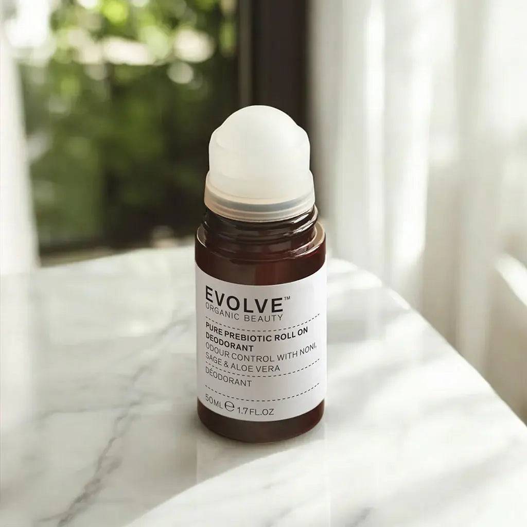 Organic roll-on deodorant with prebiotics