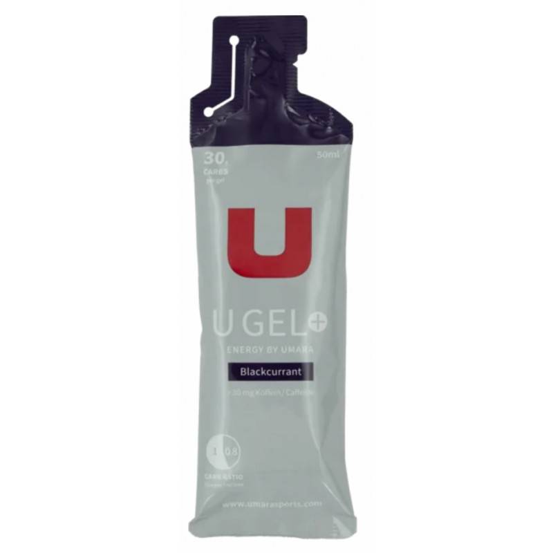 Umara U Gel+ Svart Vinbär 50 ml, Energitillskott