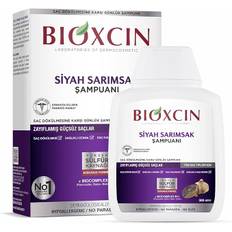 Bioxcin schampo med svart vitlök, 300 ml – stärkande schampo mot håravfall med 100 % svart vitlöksextrakt för starkt, hälsosam hårväxt