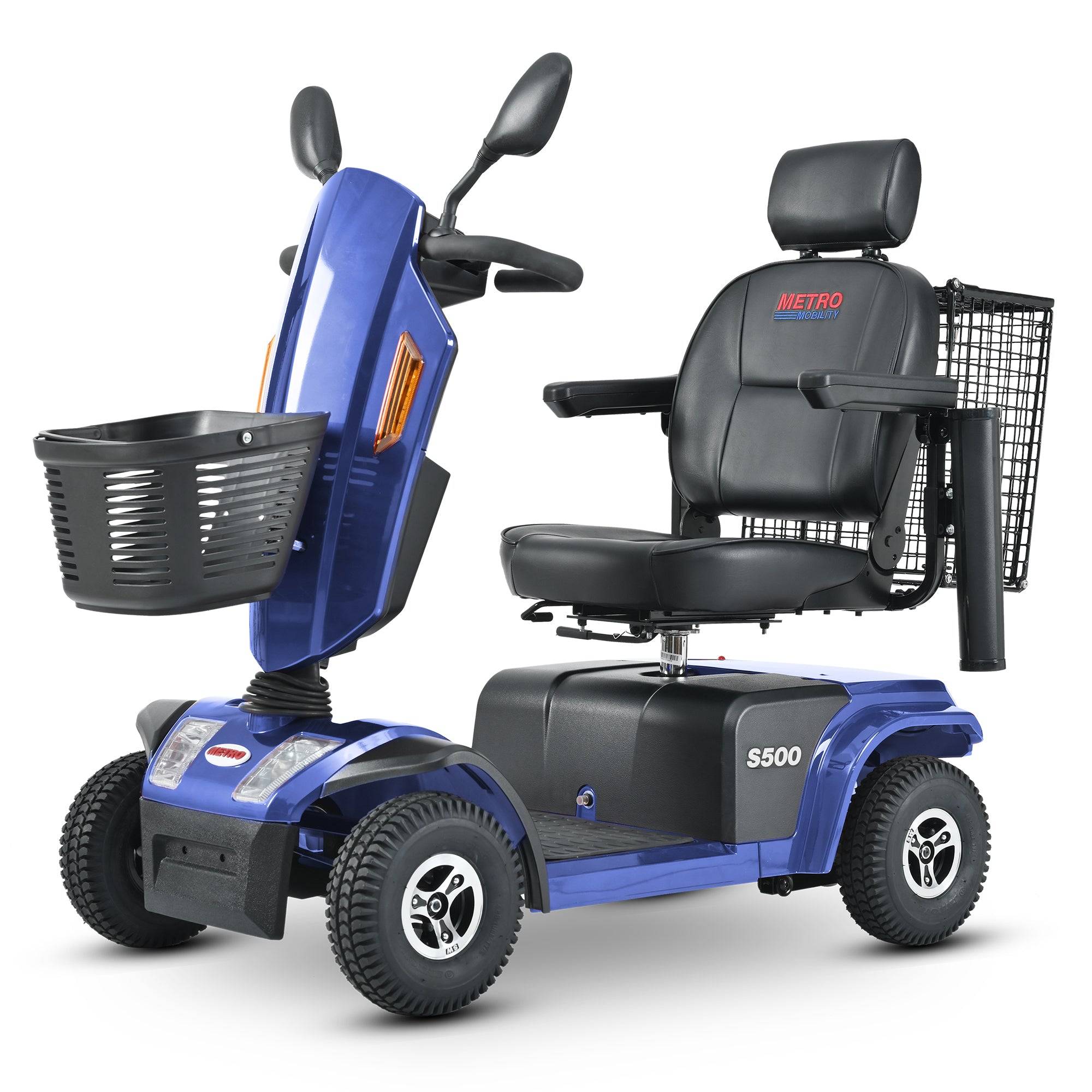 S500-BLUE Heavy Duty Mobility Scooter.