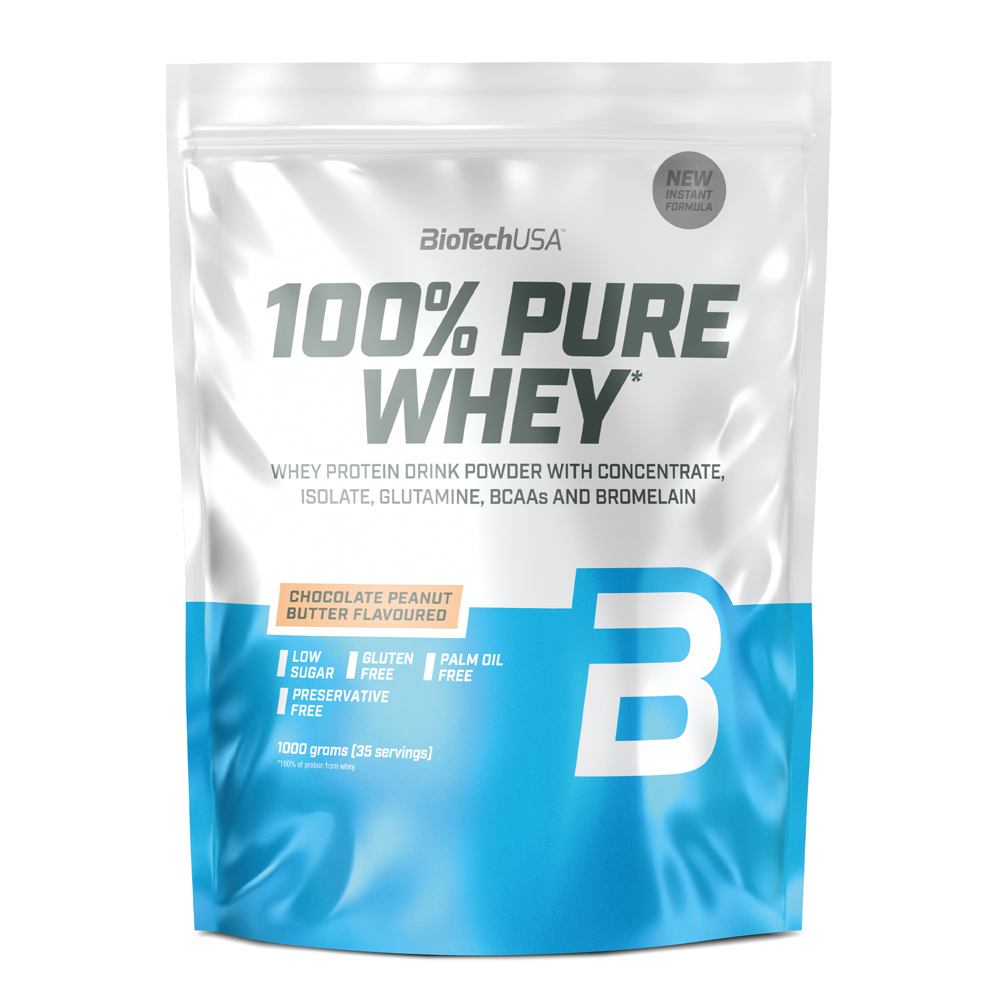BioTechUSA Pure Whey (1kg) - Chocolate & Peanut Butter - Proteinpulver
