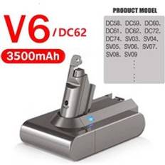 Lämplig för dyson dyson v6 dc59 dc61 dc62 dc74 fluffy animal absoluta madrass motorhead dammsugare batteri - 3500 mah