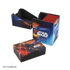 Gamegenic - Deck Box: Star Wars: Shadows of the Galaxy - Unlimited Soft Crate - Rey/Kylo Ren