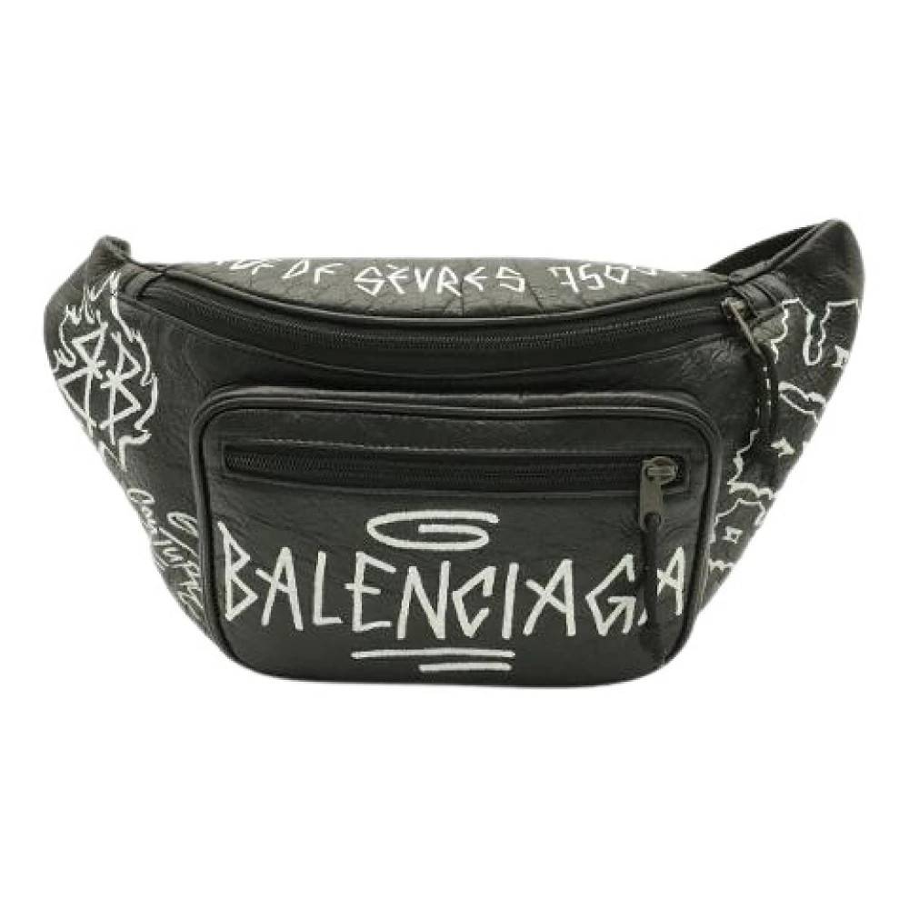 Balenciaga Vintage Pre-owned Explorer Læder Bumbag - Vintage - unisex - Sort - ONE SIZE - Læder