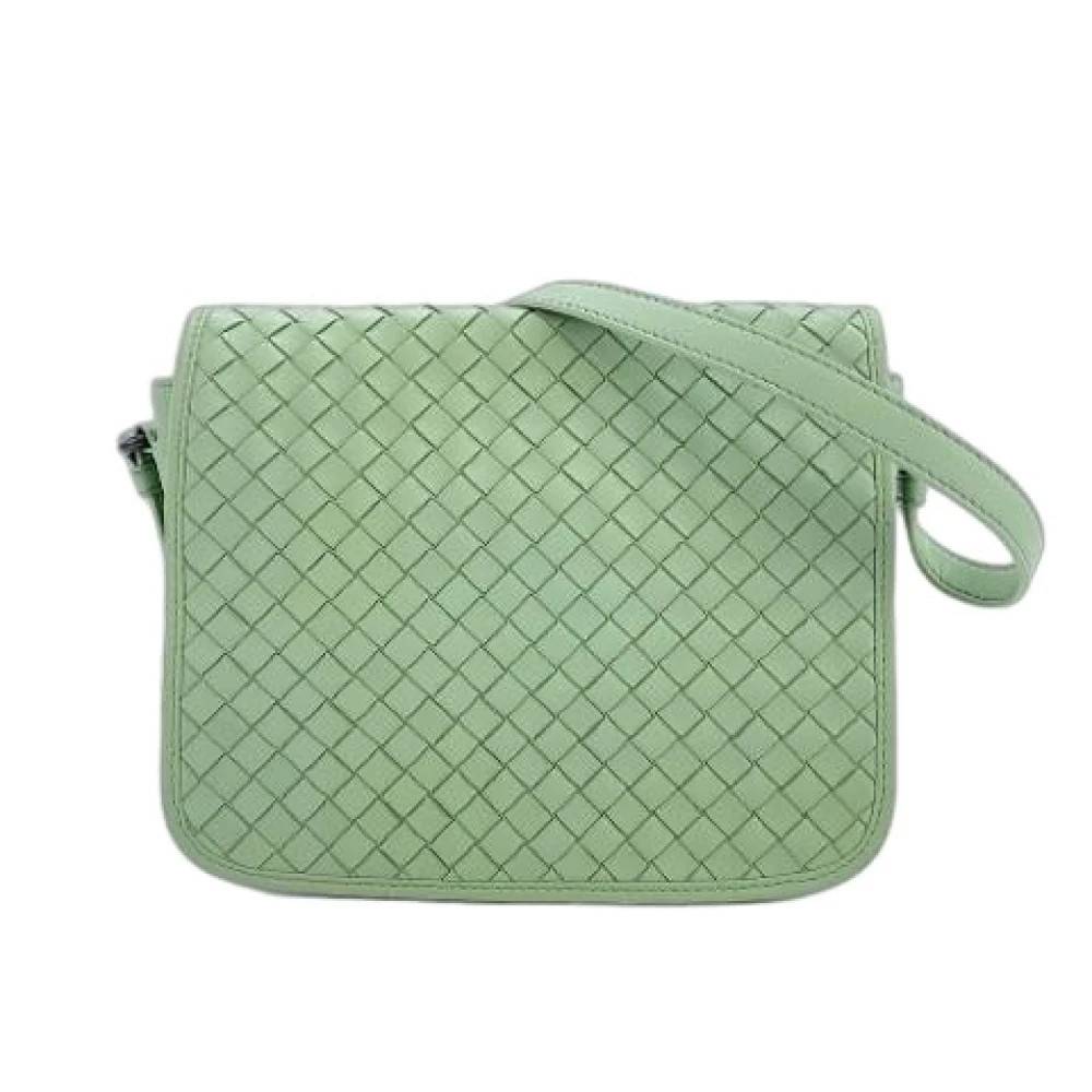 Bottega Veneta Vintage Pre-owned Vintage Skuldertaske - Vintage - Dame - Grøn - ONE SIZE - Uld