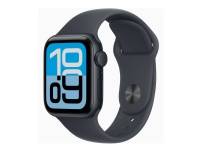 (ComputerSalg) Apple Watch SE 3 (GPS + Cellular) - 40 mm - midnatsaluminium - smart ur med sportsbånd - fluoroelastomer - midnat - båndstørrelse: M/L - 64 GB - LTE,