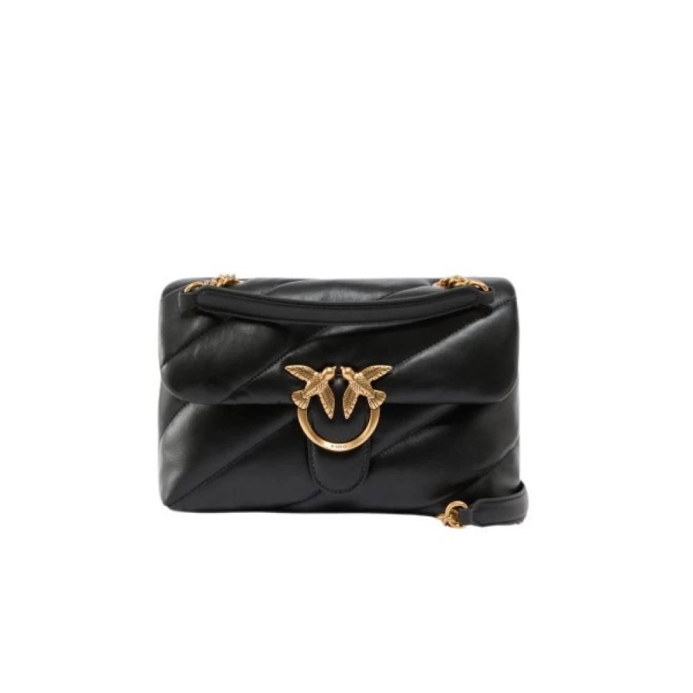 PINKO Puffed Skuldertaske - Tasker - Dame - Sort - ONE SIZE - Uld
