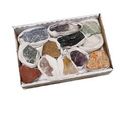 Mixed Rough Gemstones In A Box -- ± 700-900 G