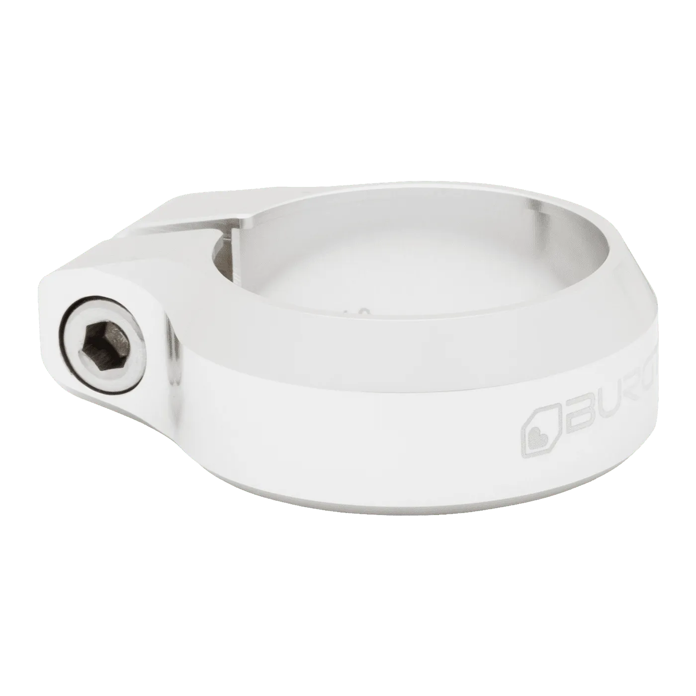 Burgtec Seat Clamp - Rhodium Silver, 38.6 mm