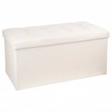 Sittbänk med med förvaring Beige 75,7 x 37,5 x 38 cm