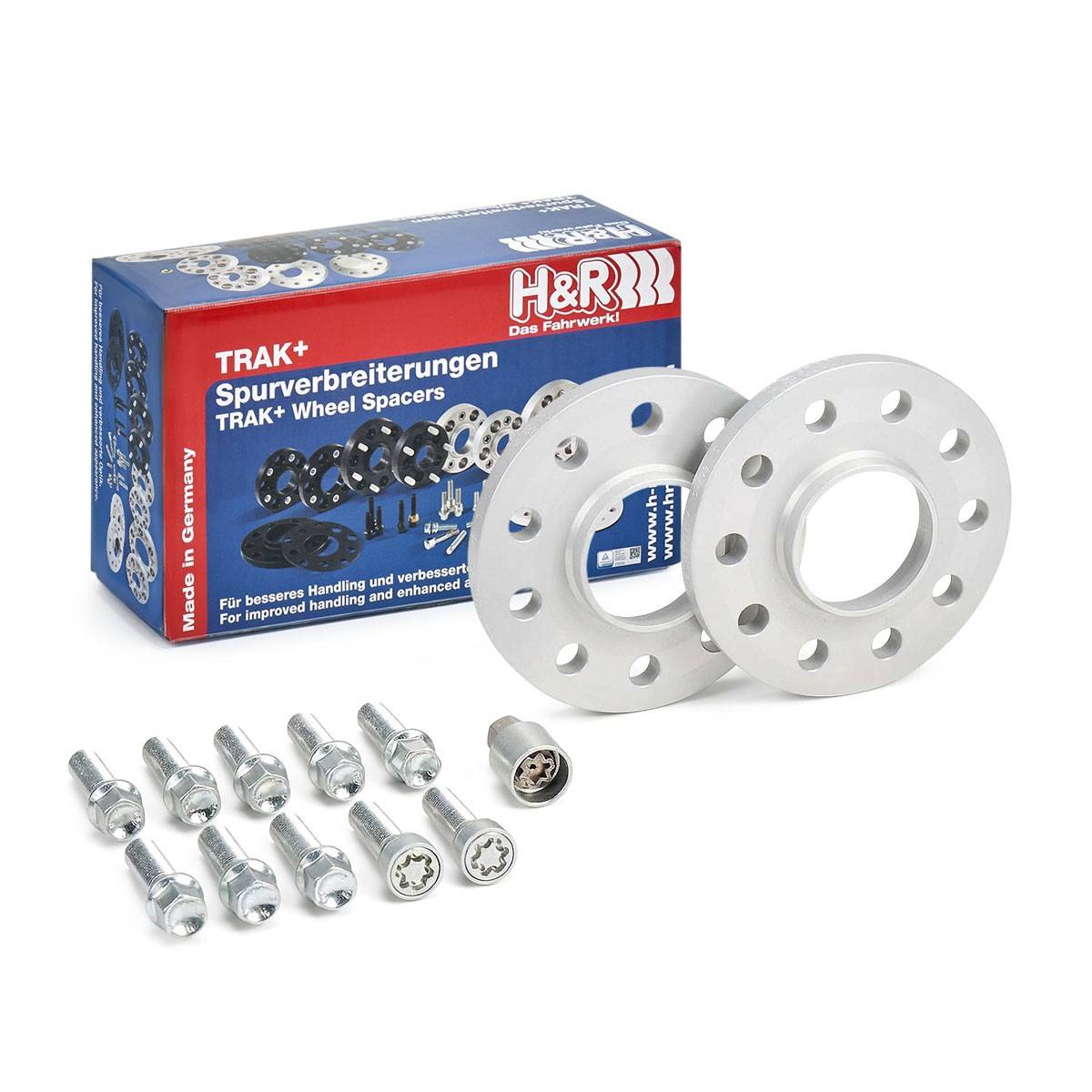 H&R 75726-13 Sporviddeforøger TRAK+® Wheel Spacers 13mm, Spurverbreiterung pro Achse: 26mm, Lochanzahl: 5