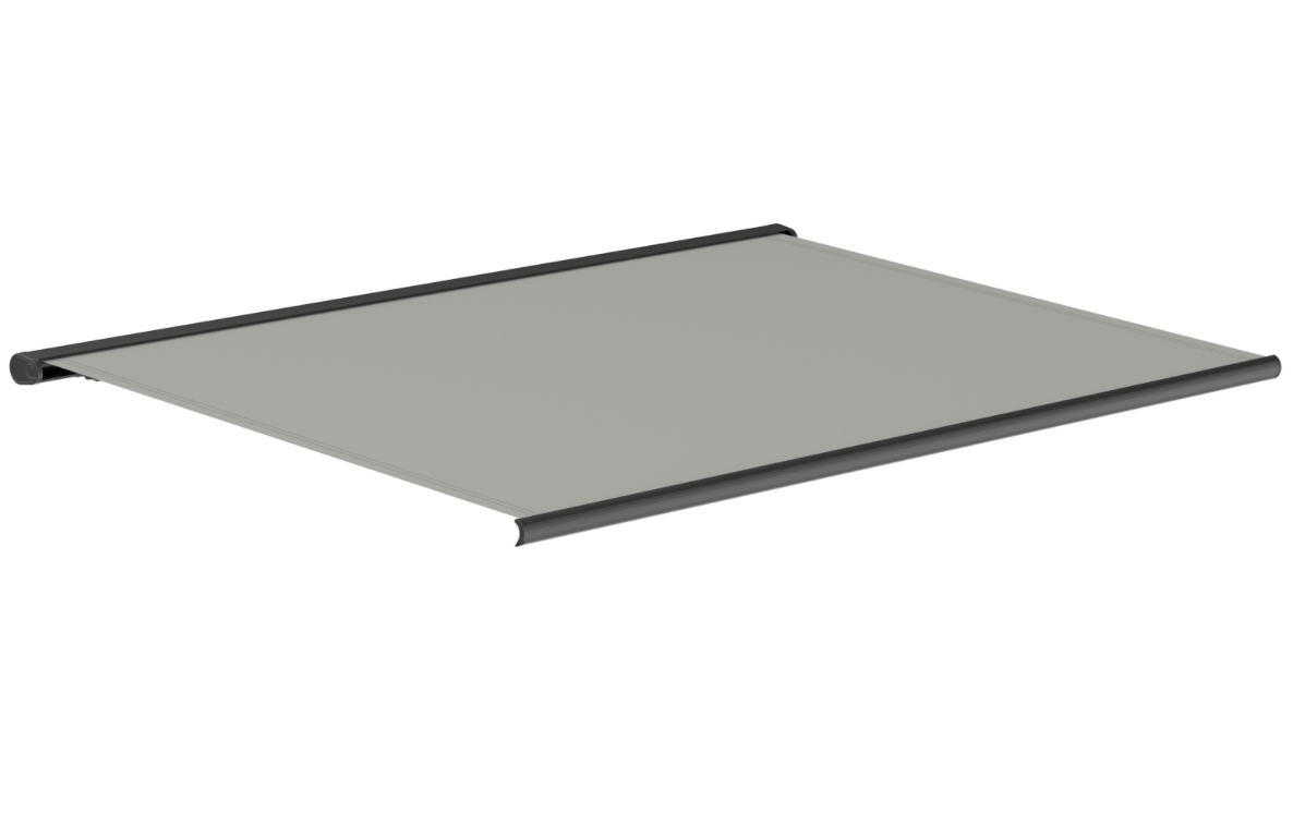 Terrassmarkis helkassett 3x2,5m | Motor & fjärrkontroll Metalcraft - Markiser Ljusgrå,Svart Metall