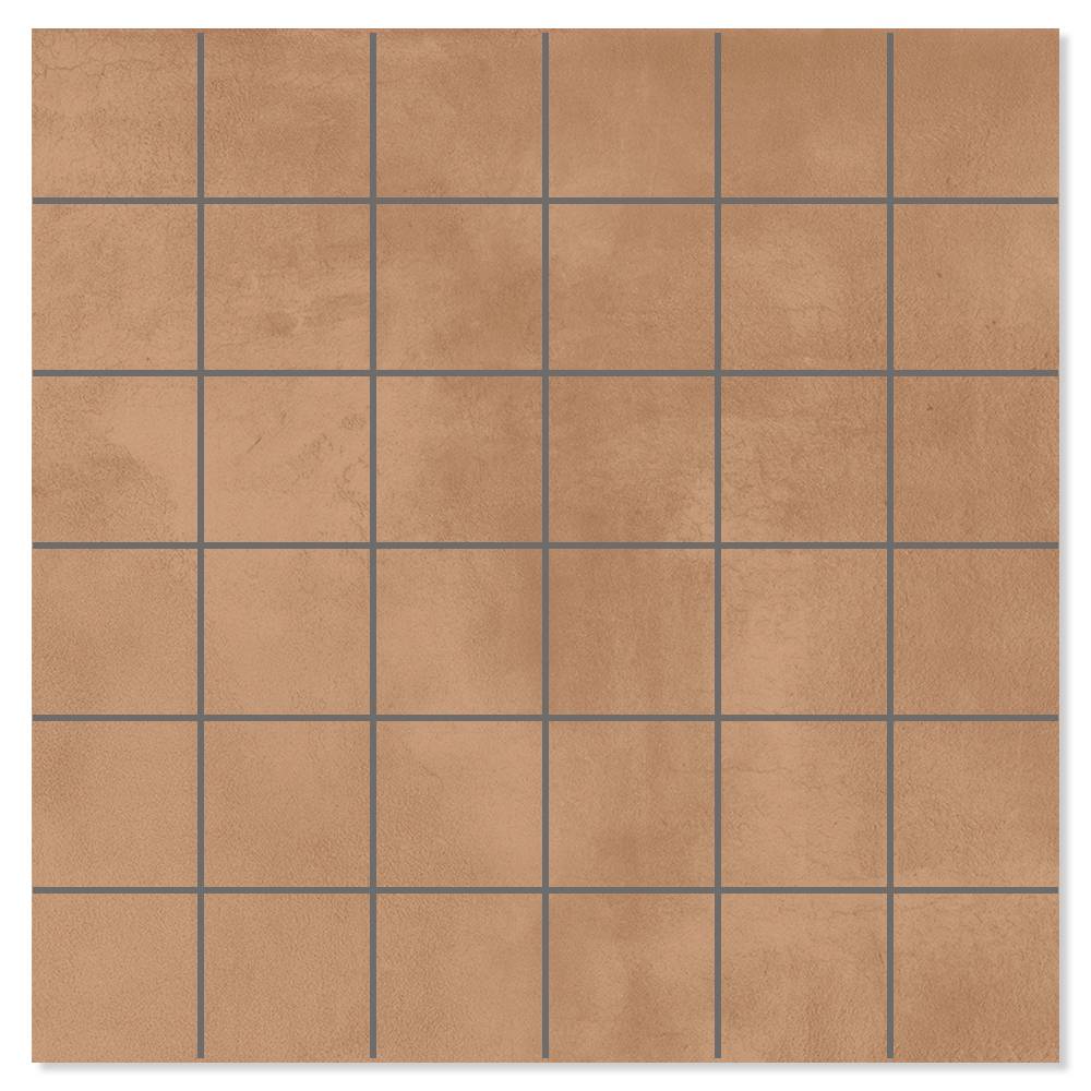 Mosaik Klinker Delicate Orange Matt 30x30 (5x5) cm