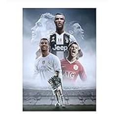 IGHSNZUH Cristiano Ronaldo Poster Poster Jigsaw Puzzle 1000 Stycken Träpussel Vuxen Barnens Utbildning Game Family Decompression Toy Gift Yt113Zu