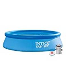 Intex 28122NP – Aufstellpool Easy Set Rund, Filterpumpe 1250 L/h, 3853 L, PVC, Blau, 305x76 cm