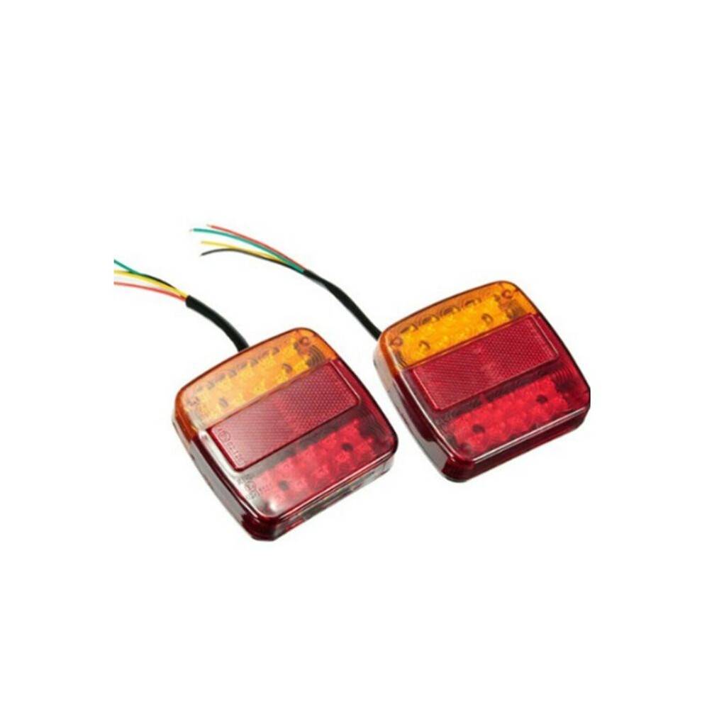 2Pcs 12V 26LED Truck Rear Tail Light LED Turn Signal Light Indicator Light Waterproof Brake Light for Car ATV RV Trailer