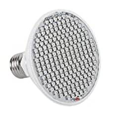 Atyhao odlingslampa, E27 200-LED växtbelysning, 24 W växttillväxt, hydroponisk belysning för inomhusväxter, växthus och trädgård