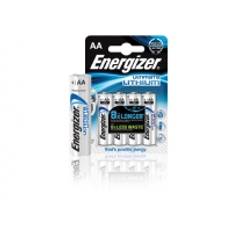 Batteri, Energizer Ultimate Lithium, AA, 1,5V, 4 stk