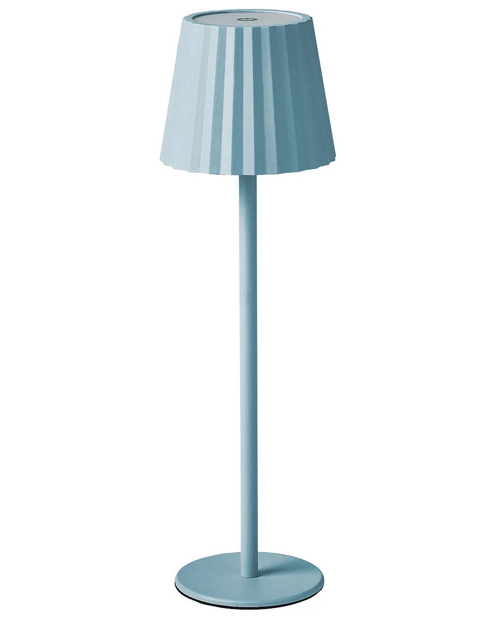 Bordlampe POMBEIRO Metal Himmelblå