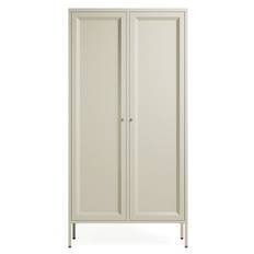 Department Keep Garderobeskab 180 Cm - Garderobeskabe og bøjler Pulverlakeret Stål Pebble Grey - 16002670+16003036
