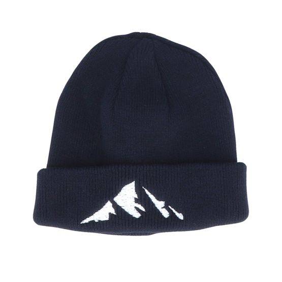 Kiddo Cap - Svart Beanie - Kids Mountain Infant Black Beanie @ Hatstore