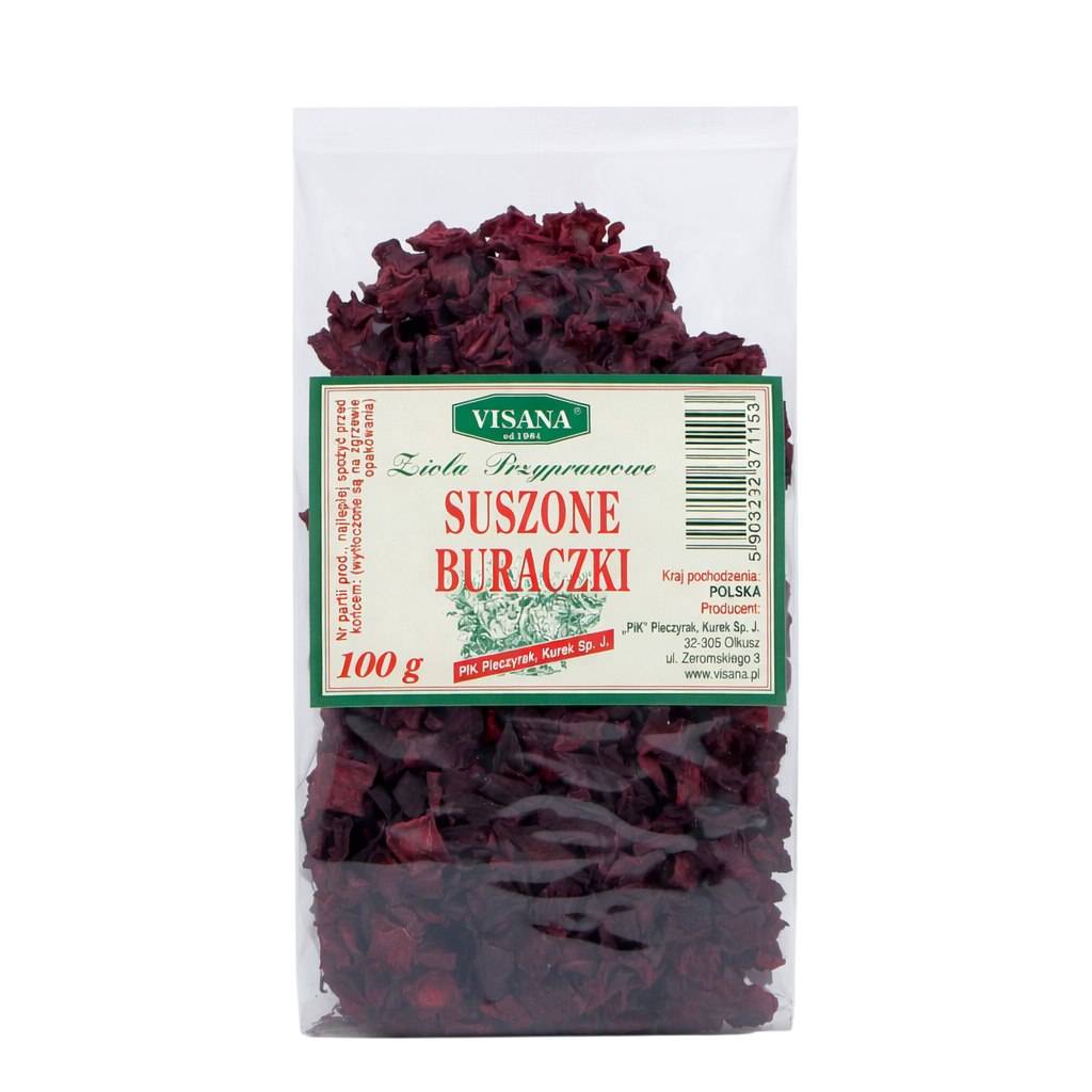 Visana - Torkade rödbetor - 100 g
